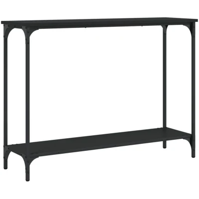 Image of vidaXL Console Table Black 101x30.5x75 cm Engineered Wood