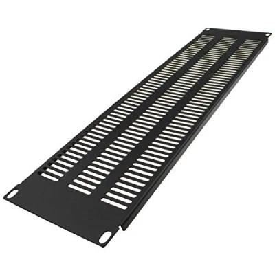 Image of kenable Blanking Plate Extra Vented 3U for Comms Data Cabinet Rack 19 inch Black