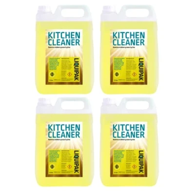 Image of Liquipak Kitchen Cleaner, Degreaser Zesty Lemon 1 20 Litres (4x5 Litres)
