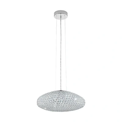Image of Eglo Lighting Clemente 3 Light Ceiling Pendant Polished Chrome, E27
