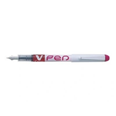 Image of Pilot V Pen Disposable Fountain Pens Pack Of 3Medium Pink Pasteaa