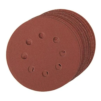 Image of Silverline Hook &amp; Loop Discs Punched 125mm 10pce 4 x 60, 2 80, 120, 240G