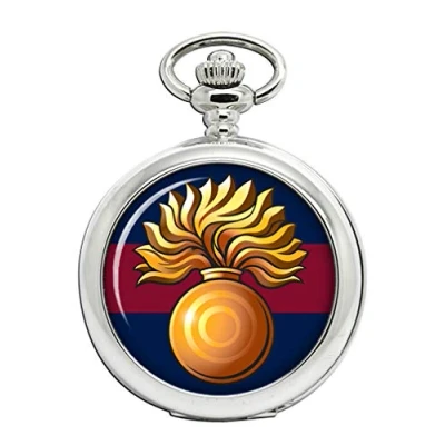 Image of Giftshop UK Grenadier Guards Grenade, British Army Full Hunter Pocket Watch