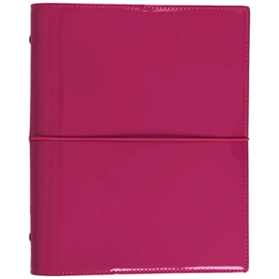 Image of Filofax A5 Domino Patent hot pink organiser