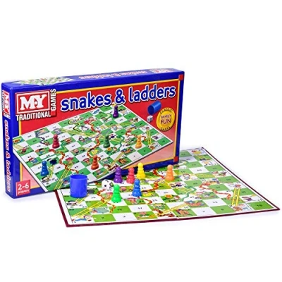Image of M.Y Snakes &amp; Ladders Traditional and Board Game for Kids Adults