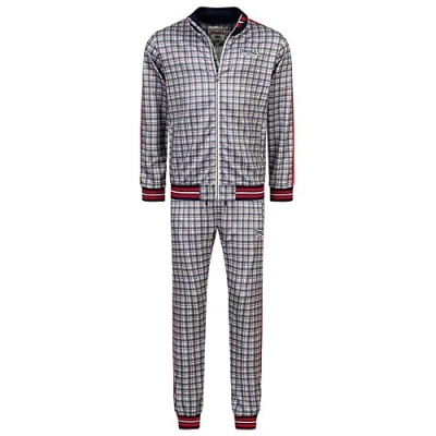 Image of Lonsdale&quot;The Gentlemen men&#039;s tracksuit slim fit BURMARSH S, Blue/White/Red
