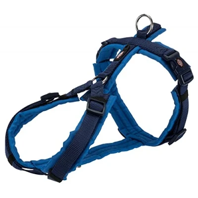 Image of TRIXIE Trekking Harness, New Premium, XL: 80 97 cm/25 mm, Indigo/Cobalt Blue, Dog