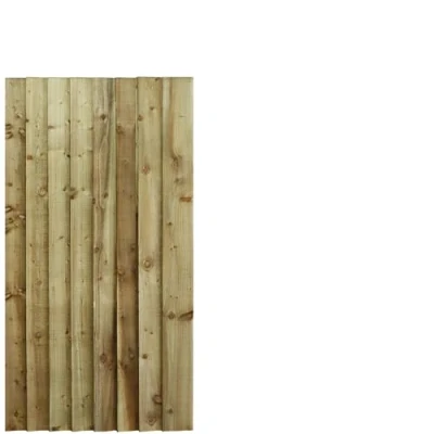 Image of Bespoke Custom Made To Measure upto HEIGHT: 5ft (150cm High) Feather Edge Semi Braced Flat Top Pathway Garden Pedestrian Gate [Width 75CM Hinge Pack Option Removed