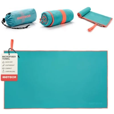 Image of meteor Microfibre Towel Quick Dry Gym Pool Fitness Swimming Travel Camping Beach Yoga Pilates Bath Shower Absorbent Compact Lightweight Men Women Kids Post Pet Drying 50 x 90 cm