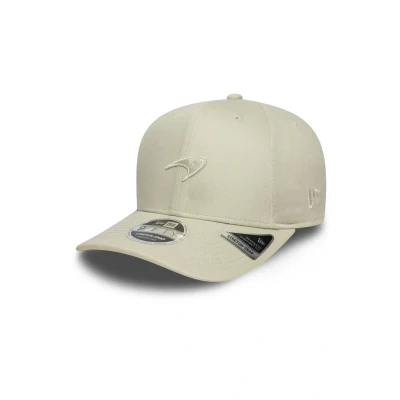 Image of New Era Mens 9FIFTY Mclaren Racing Baseball Cap Light Cream S/M