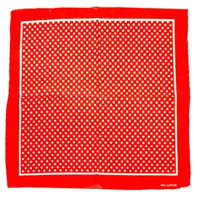 Image of Zac&#039;s Alter Ego Polka Dot Bandana, Hippy Neckerchief 100% Cotton