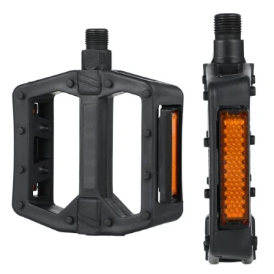 Image of Bicycle Pedals,Mountain Bike Pedals,Bike Pedals,Bicycle Pedals with Reflectors,9/16 inch Bearing Platform for Most Adult BMX, MTB, Racing Bikes