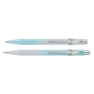 Image of Caran d&#039;Ache Gift Set 849 Spring Mist 8490 704 Ballpoint Pen, Oil Based + Mechanical Pencil, 0.5mm Limited Edition