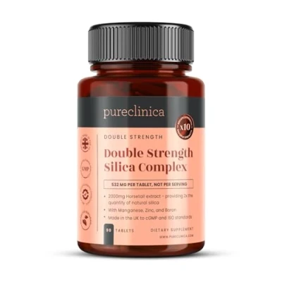 Image of Double Strength Silica Complex x 90 Tablets 3 Month Supply 2000mg Horsetail Extract Per Tablet