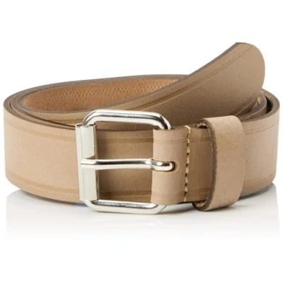 Image of JACK &amp; JONES Men&#039;s Jacpeet Synthetic Belt, Beige, 95