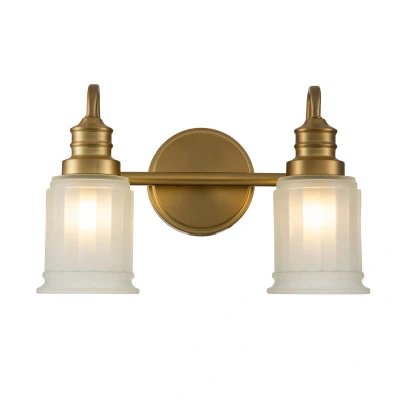 Image of Quoizel Swell Wall Lamp Brushed Brass, IP44