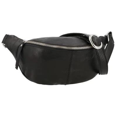 Image of Gusti Cillian Women&#039;s and Men&#039;s bum Bag, Shoulder Handbag, Leather Black Leather, black, [25x14.5x8.5] cm, bag