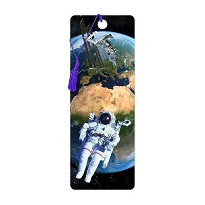 Image of 3D LiveLife Bookmark Earth from Space Deluxebase. A with lenticular Artwork Licensed Renowned Artist David Penfound