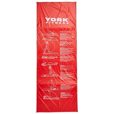 Image of York Fitness Exercise Mat Blue/Red