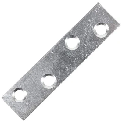 Image of 50x Zinc Plated 75mm Mending Plates Heavy Duty Metal Repair Flat Fixing Joining/DIY