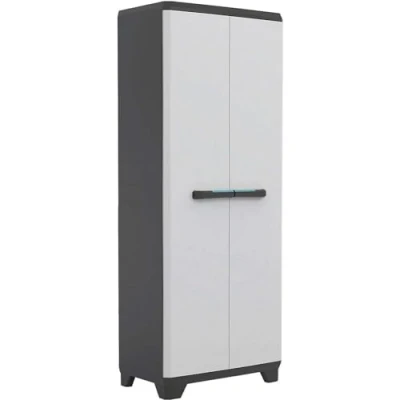 Image of Kis 9726000 0616 02 “Linear Utility Plastic Cupboard, Light Grey/Black