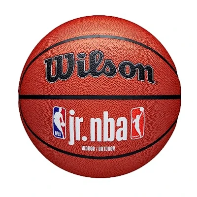 Image of Wilson Basketball, Jr. NBA Authentic, Outdoor, Tackskin Cover, Size: 7, Brown