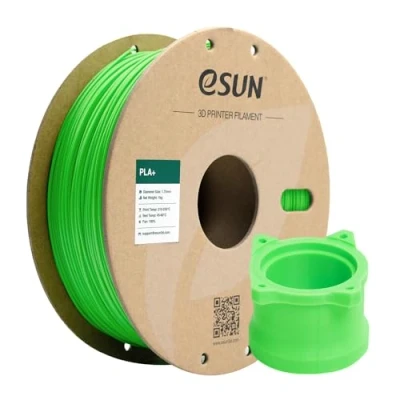 Image of eSUN PLA+ Filament 1.75mm, Enhanced Toughness 3D Printer PLA Plus, Dimensional Accuracy +/ 0.03mm, 1KG Spool (2.2 LBS) Printing for Printers, Peak Green