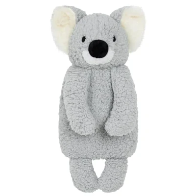 Image of CityComfort Hot Water Bottle with Animal Fleece Cover 1 or 2 Litre Capacity Natural Rubber Long Plush Cute Cosy Gifts (Grey Koala)