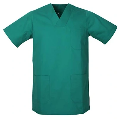 Image of MISEMIYA Scrub Top Unisex Scrubs Medical Uniform V Neck Tunic 817 5XL, Green