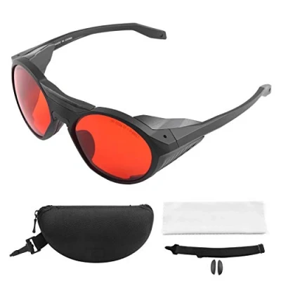 Image of Mxzzand Professional Laser Safety Glasses, Protective Goggles 180‑532nm Protection Glasses Eye for Beauty Salon, Human