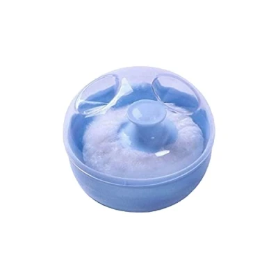 Image of Baby Powder Puff Case Talcum Container Box Sponge for Infant Newborn