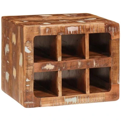Image of vidaXL Wine Rack Wall mounted with Storage Brown