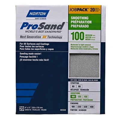 Image of Norton ProSand 9&quot; x 11&quot; Sanding Sheets 100G 20pack