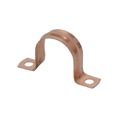 Image of Plumbright Copper Saddle Clips 22mm (Pack of 10) 787067