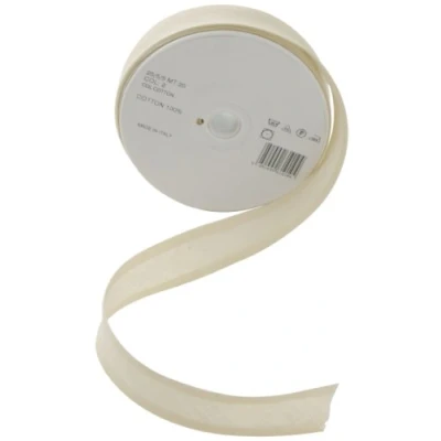 Image of Inastri 25/5/5 mm Cotton Bias Binding, Ivory