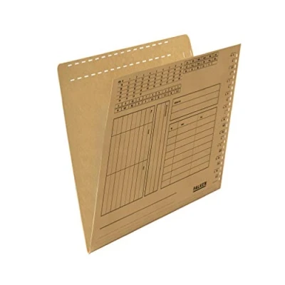 Image of Exacompta Ref 80004377001F FALKEN UniReg Suspension Files Suitable for A4 Documents, 230gsm Recycled Manilla, Holds Up To 100 Sheets Buff (Pack of 100)