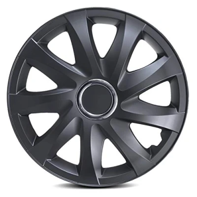Image of NRM Drift Extra 4 x Universal Wheel Trims Hub Caps Set of Car (Matt Black, 16 Inches)