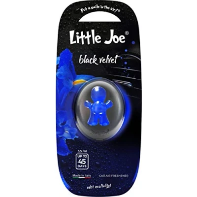 Image of Little Joe Liquid membrane air freshener for the car mounting on any ventilation grille +/ 45 days freshness in (black velvet/purple).