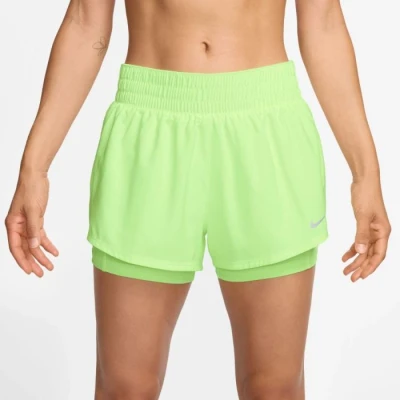Image of Nike Performance W NK ONE DF MR 3IN 2N1 2in1 shorts, Women&#039;s, Size: Small, Barely volt