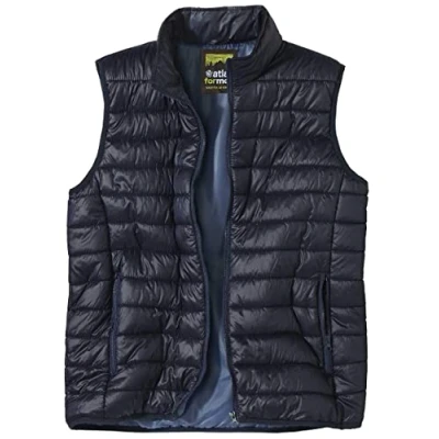 Image of ATLAS FOR MEN Men&#039;s Navy Padded Sleeveless Gilet M