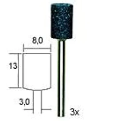Image of Proxxon 28781 Corundum Grinding bits, 3 pcs. Cylinder
