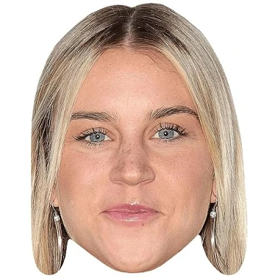 Image of Alessia Russo (Smile) Celebrity Mask, Flat Card Face, Fancy Dress Mask