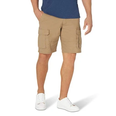 Image of Wrangler Authentics Men&#039;s Classic Cargo Stretch Short, Petrified Oak, 40