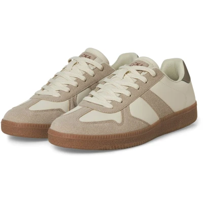 Image of Jack &amp; Jones Valencia Fog Savannah Tan Trainer Shoes for Male Size 9