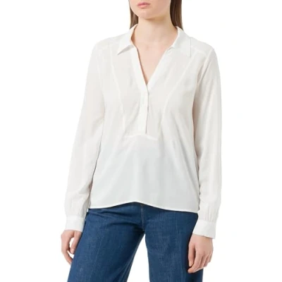 Image of Q/S by s.Oliver Women&#039;s Long Sleeve Blouse, White, 6