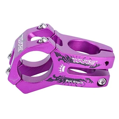 Image of Tbest Purple Bike Stem,Metallic Mtb Stem,Stem Mtb,MTB Stem 31.8mm ycle Handlebar Durable Mountain Road Stems Aluminum Alloy Bar Stem(Purple) £1389£13.89