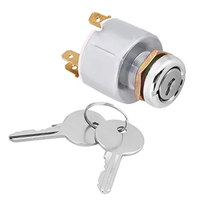 Image of Ignition Switch, 12V Universal Car Tractor Marine mini 3 Position Boat ON OFF Start Starter switch Switches with key Waterproof Controls W/ 2 dumper Keys SPB501 for engine