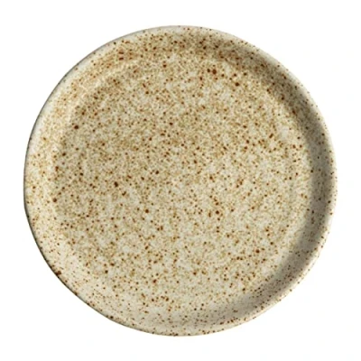Image of Olympia Canvas Small Rim Round Plate Wheat 180mm (Pack of 6)
