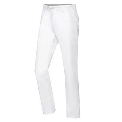 Image of BP 1735 130 21 Men&#039;S Chinos, With Pockets, 205,00 G/M², Pure Cotton, White, Size 34N