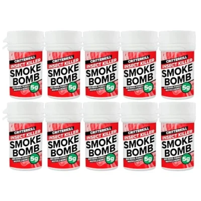 Image of CritterKill 5g Smoke Bomb Fogger For Fleas, Bedbugs, Moths and All Insects Professional Strength (10)